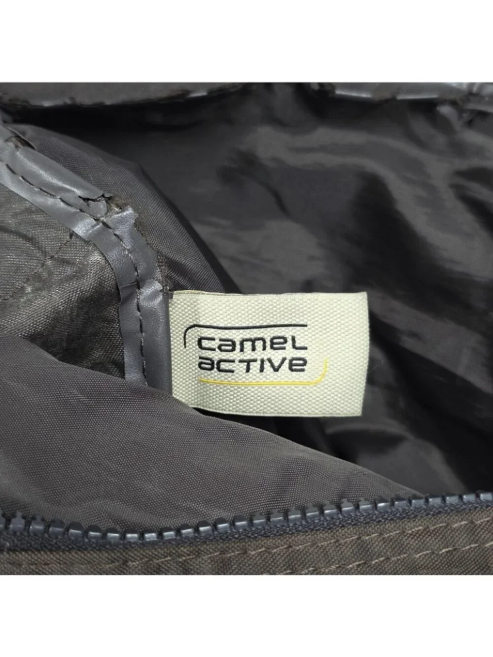 Camel Active Messenger Bag Mens Brown Nylon Crossbody Organizer Travel Commute